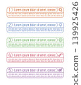 Headline design, simple, colorful icons 139925426