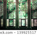 遊戲背景：奇幻森林中的一座大廳與廢墟石柱。 139925517