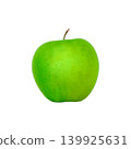 Fresh green apple isolated on white background 139925631