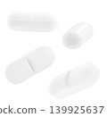 Falling Pill isolated on white background, clipping path, full depth of field 139925637