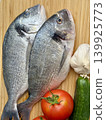 A close-up shot of raw fish, cooking delicious food at home. 139925773
