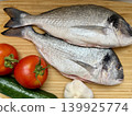 A close-up shot of raw fish, cooking delicious food at home. 139925774