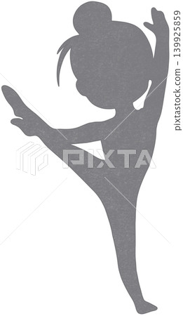 gymnastics shadow person 139925859