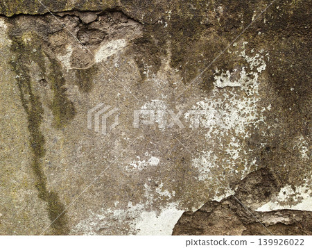 Weathered Wall Surface With Aged Stained Texture Weathered Wall Surface With Aged Stained Texture 139926022