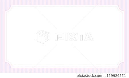A pop and cute light pink and purple stripe pattern background with a rounded corner frame (landscape orientation, 16:9 aspect ratio). A pop and cute light pink and purple stripe pattern background with a rounded corner frame (landscape orientation, 16:9 aspect ratio). 139926551