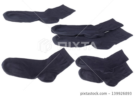 sock color blue isolated on white background sock color blue isolated on white background 139926893