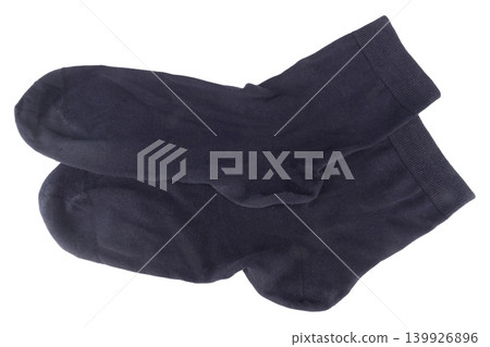 sock color blue isolated on white background 139926896