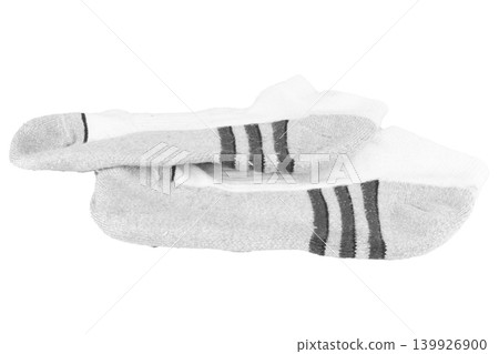 sock color gray isolated on white background sock color gray isolated on white background 139926900