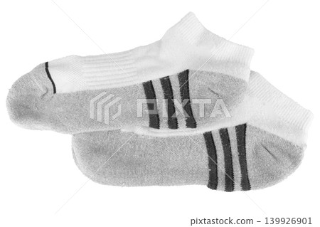 sock color gray isolated on white background sock color gray isolated on white background 139926901