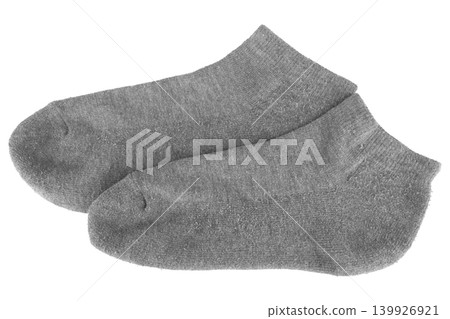 sock color gray isolated on white background sock color gray isolated on white background 139926921