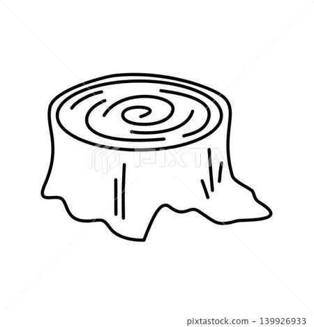 log forest outline nature illustration log forest outline nature illustration 139926933