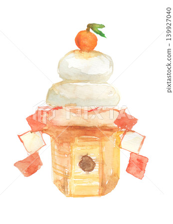火麻糬的水彩插圖 火麻糬的水彩插圖 139927040