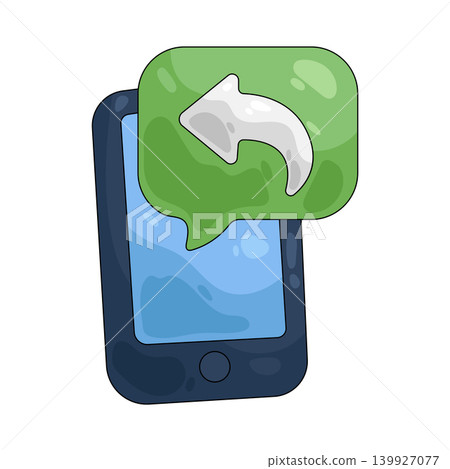 Illustration of reply chat  139927077