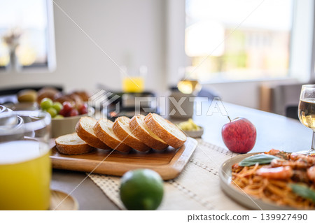 Food and drinks on the table Food and drinks on the table 139927490