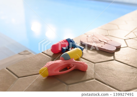Poolside water play set Poolside water play set 139927491