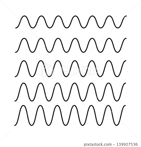 Wavy and zigzag horizontal underline. Waves line set. Set of wavy lines. Wave ornament pattern. Wave thin line background. Wavy and zigzag horizontal underline. Waves line set. Set of wavy lines. Wave ornament pattern. Wave thin line background. 139927536