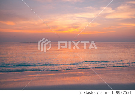 Tropical beach calm pastel golden wide shore stunning breathtaking serene paradise exotic coastal island travel destination summer vacation dreamy romantic twilight warm glow landscape banner wall art Tropical beach calm pastel golden wide shore stunning breathtaking serene paradise exotic coastal island travel destination summer vacation dreamy romantic twilight warm glow landscape banner wall art 139927551