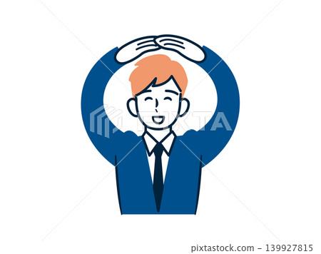 BM__ A man making a large circle gesture 139927815