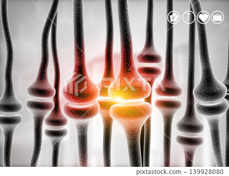 Neuron cells background 139928080