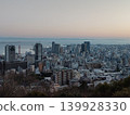 The beautiful night view of Kobe and the cityscape at dusk, as seen from Mount Maya. 139928330