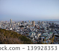 The cityscape of Kobe under a clear blue sky and Kobe Port 139928353