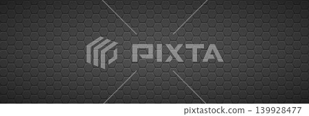 Hexagonal tile pattern beveled dark gray background geometric texture Hexagonal tile pattern beveled dark gray background geometric texture 139928477