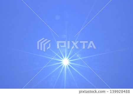 Blue sky and sun - Free space image (fixed shot) Blue sky and sun - Free space image (fixed shot) 139928488