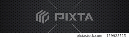 Perforated metal dot pattern background, dark matte black Perforated metal dot pattern background, dark matte black 139928515
