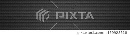 Carbon ribbed background flat monochrome dark gray pattern 139928516