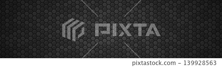 Dark black carbon hexagon tile background minimal seamless geometric pattern Dark black carbon hexagon tile background minimal seamless geometric pattern 139928563