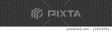 Perforated hex mesh grill background dark black industrial pattern Perforated hex mesh grill background dark black industrial pattern 139928564