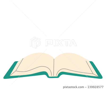 打開的書籍和學習資料/字典的向量圖。 139928577