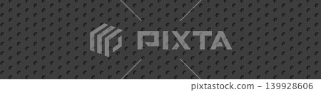 Perforated rubber texture background dark black dot pattern 139928606