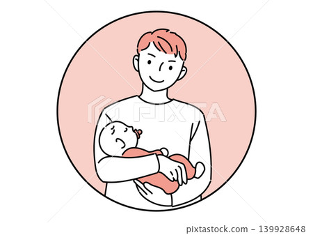 抱著嬰兒的男人 抱著嬰兒的男人 139928648