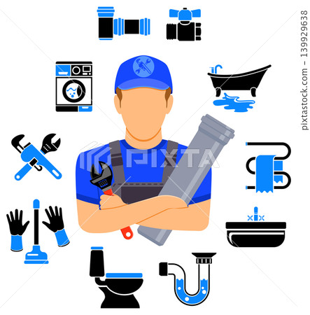 Plumbing Service Infographics 139929638