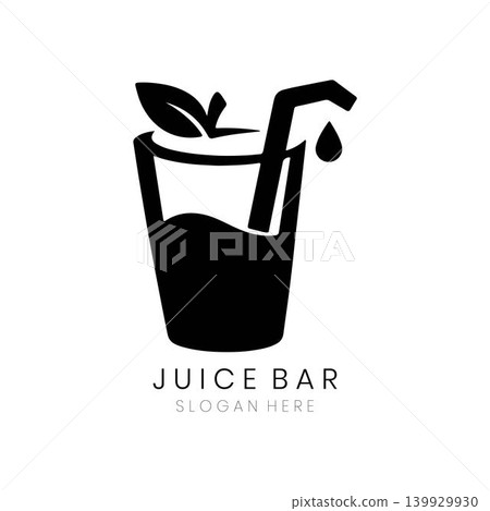 Juice Bar logo - Modern Minimalist Beverage Branding Design, Clean Vector Icon for Healthy Drink Business, Simple Juice Bar Identity Template for Cafe and Wellness. Juice Bar logo - Modern Minimalist Beverage Branding Design, Clean Vector Icon for Healthy Drink Business, Simple Juice Bar Identity Template for Cafe and Wellness. 139929930