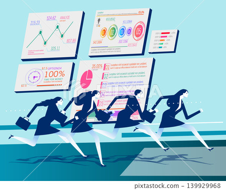 Competitioin. Business competition, or career dedication. 139929968