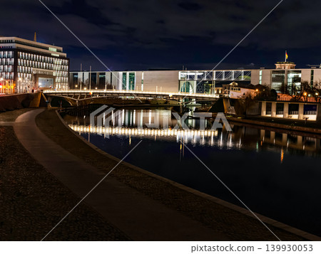 illumination in Berlin on New Year's Eve. 139930053