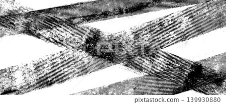 Roller ink stripe texture with diagonal paint marks for punk poster and presentation bg. Rolled linocut black stripe and letterpress print on paper. Vector rolled ink grunge overlay with rough edges Roller ink stripe texture with diagonal paint marks for punk poster and presentation bg. Rolled linocut black stripe and letterpress print on paper. Vector rolled ink grunge overlay with rough edges 139930880