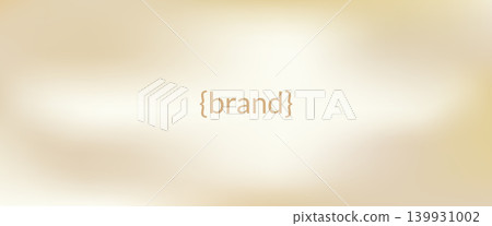 Beige gradient background. Backdrop in warm gold and cream for brand templates. Rich beige gradation with pastel brown and golden color. Delicate vector blend with caramel and ivory hues 139931002