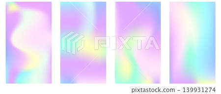 Smooth pastel story template set with soft rainbow haze for social media post. Pastel gradation and smooth gradient on dreamy backdrop. Vector holographic story pack isolated on white bg Smooth pastel story template set with soft rainbow haze for social media post. Pastel gradation and smooth gradient on dreamy backdrop. Vector holographic story pack isolated on white bg 139931274