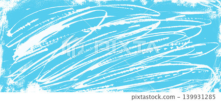 Ice scratch grunge with chaotic brush overlay on snow blue worn background. Wiggly spiral stroke ice scratch effect on cold rink for winter sticker. Abstract vector surface with messy daub pattern Ice scratch grunge with chaotic brush overlay on snow blue worn background. Wiggly spiral stroke ice scratch effect on cold rink for winter sticker. Abstract vector surface with messy daub pattern 139931285