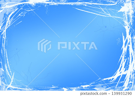 Ice crack and grunge texture with gradient frame and wide scratch overlay on pale backdrop. Worn frost on cold rink with grunge border for winter presentation. Soft glacier vector background Ice crack and grunge texture with gradient frame and wide scratch overlay on pale backdrop. Worn frost on cold rink with grunge border for winter presentation. Soft glacier vector background 139931290