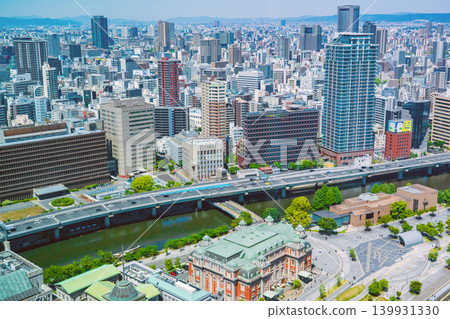 Nakanoshima Public Hall and the Osaka cityscape, Kita Ward, Osaka City Nakanoshima Public Hall and the Osaka cityscape, Kita Ward, Osaka City 139931330