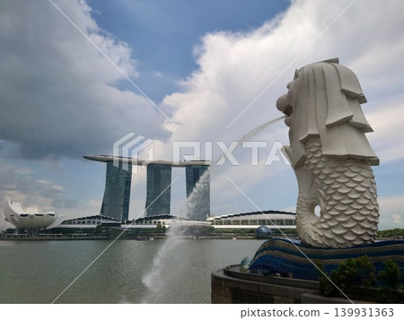 Singapore Landmarks: Singapore, Merlion, Merlion, Merlion Singapore Landmarks: Singapore, Merlion, Merlion, Merlion 139931363