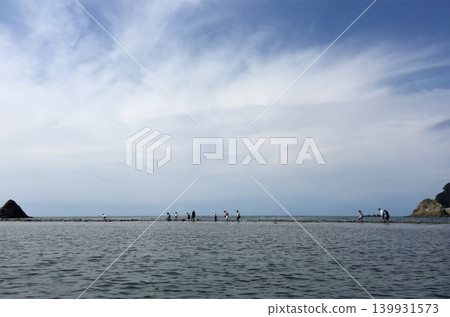 People crossing the sea People crossing the sea 139931573