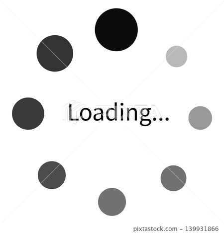 Vector illustration of a loading icon indicating that a video or app is loading. Vector illustration of a loading icon indicating that a video or app is loading. 139931866