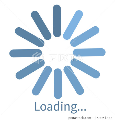 Vector illustration of a loading icon indicating that a video or app is loading. Vector illustration of a loading icon indicating that a video or app is loading. 139931872