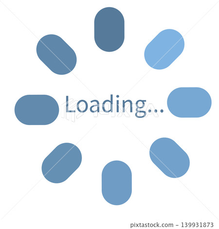 Vector illustration of a loading icon indicating that a video or app is loading. Vector illustration of a loading icon indicating that a video or app is loading. 139931873