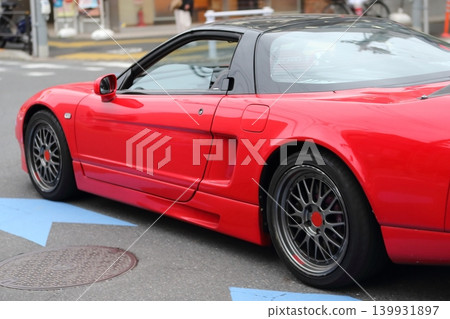 Red domestic sports car Red domestic sports car 139931897